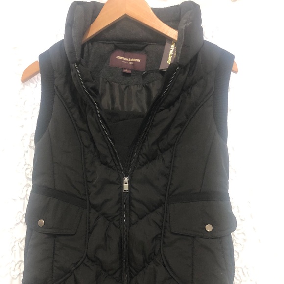 Johnston and Murphy black puffy vest - Picture 1 of 2